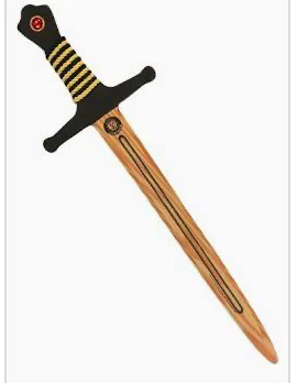 Liontouch WoodyLion Sword, Black & Gold