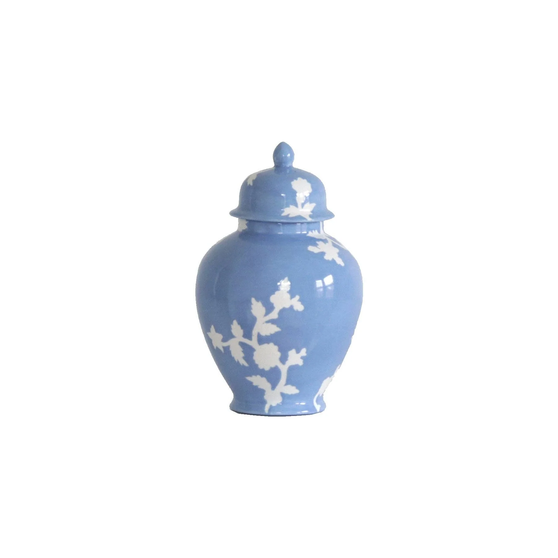 Lo Home by Lauren Haskell Designs - Chinoiserie Dreams Ginger Jars in French Blue: Medium - Image 4