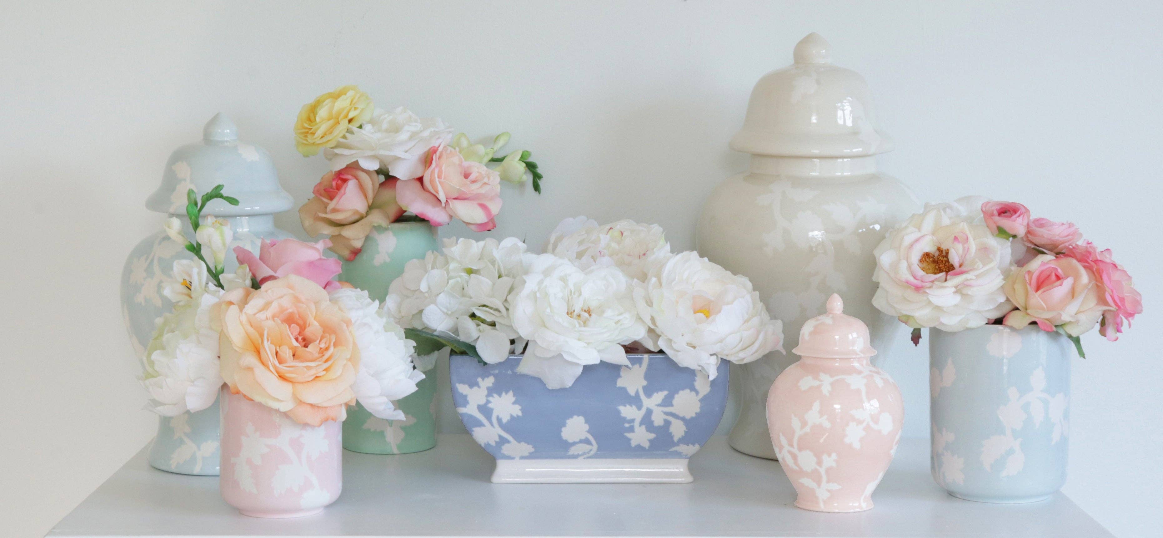 Lo Home by Lauren Haskell Designs - Chinoiserie Dreams Planter: French Blue - Image 14