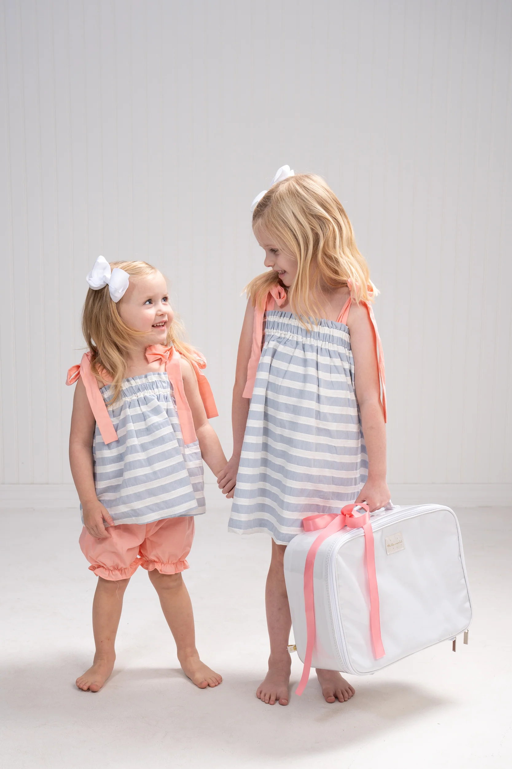 Lola Blue and White Stripe Dress - Image 3