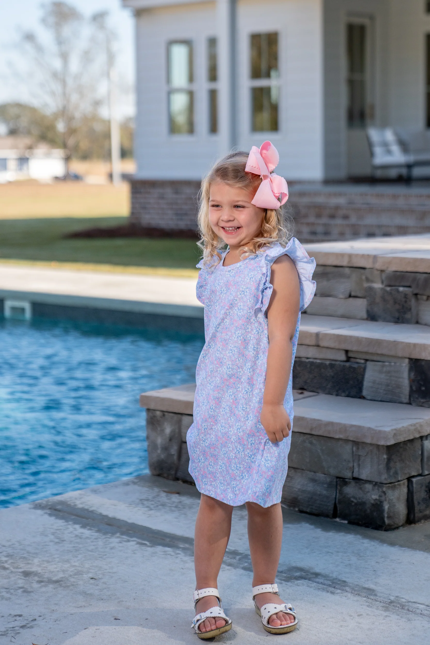 Lori Cotton Candy Floral Dress - Image 2