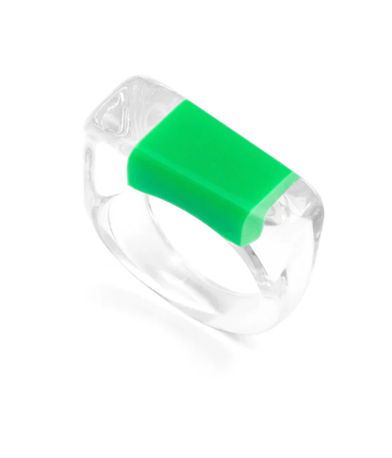 LUCITE COLOR BAR RING - Image 3