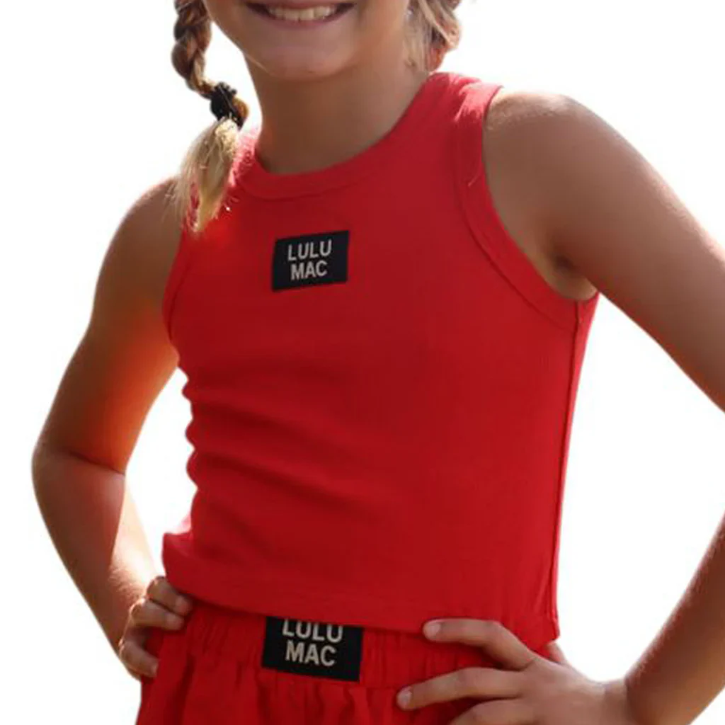 Lulu Mac Youth RED SOLID TANK