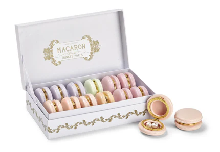 Macaron Limoges Style Trinket Boxes Includes 5 Colors