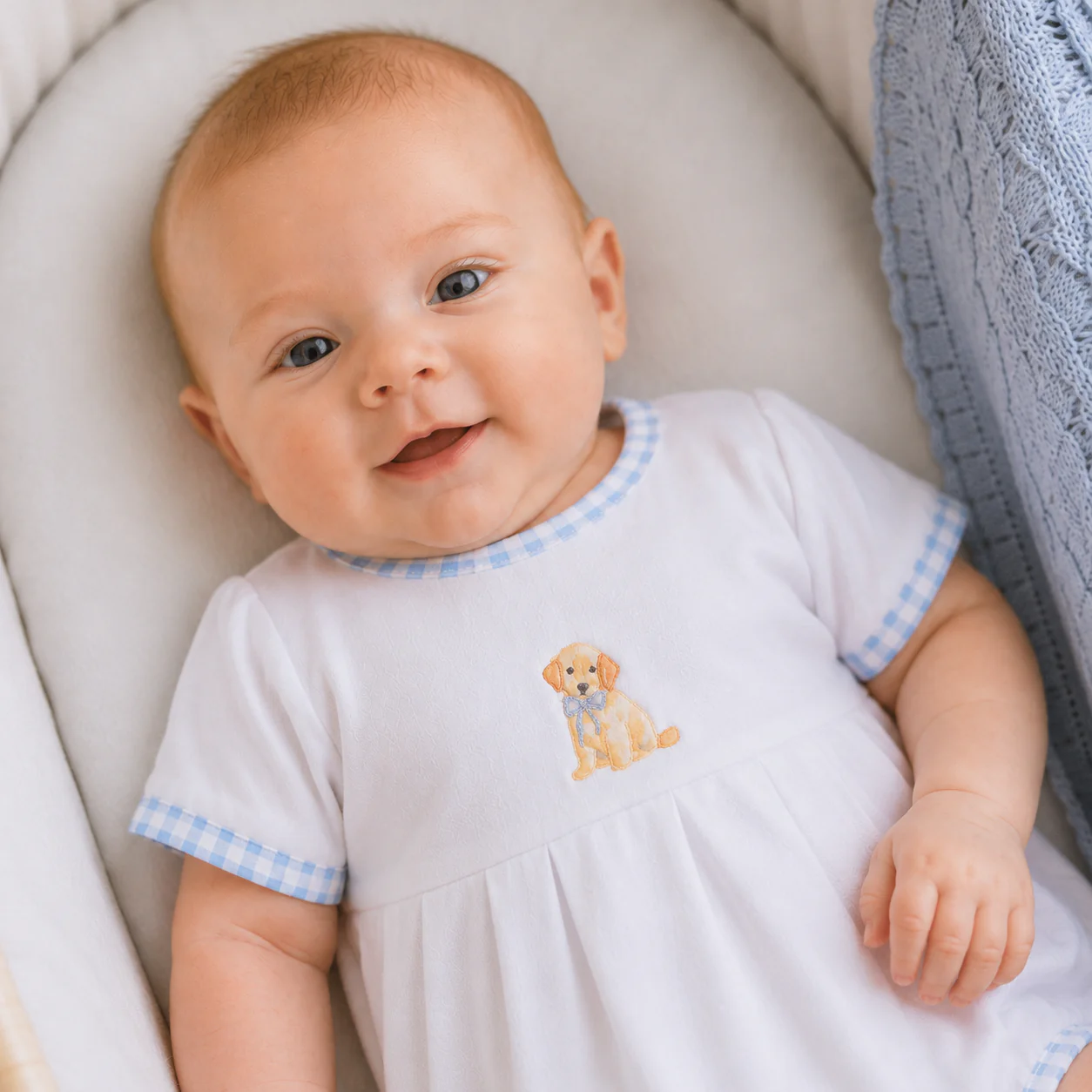 Magnolia Baby - Sweet Golden Bubble - Light Blue: 3 Months - Image 2