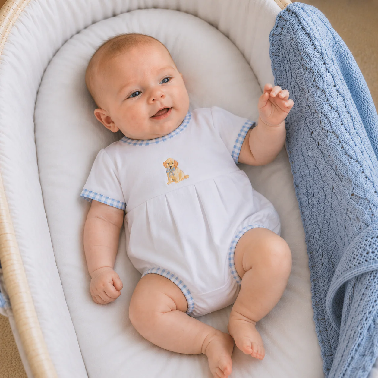 Magnolia Baby - Sweet Golden Bubble - Light Blue: 6 Months - Image 3