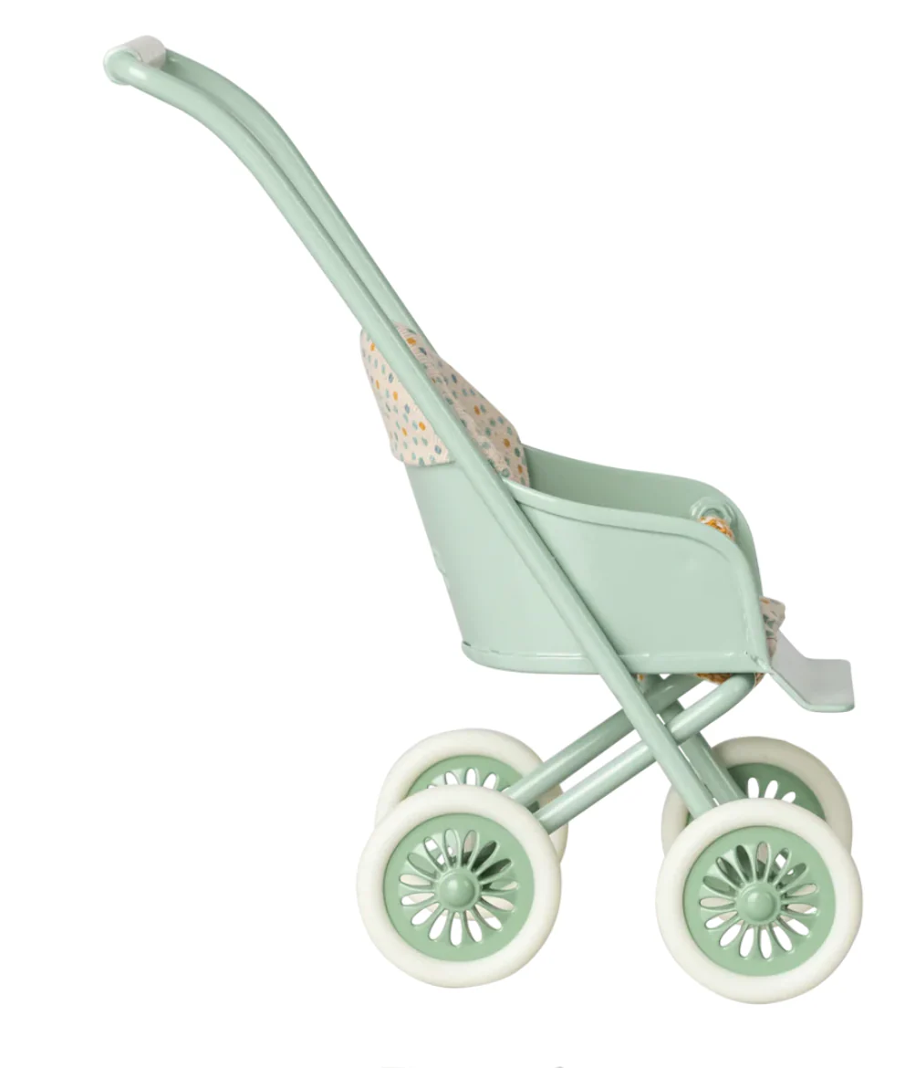 Maileg Micro Stroller - powder - Image 3