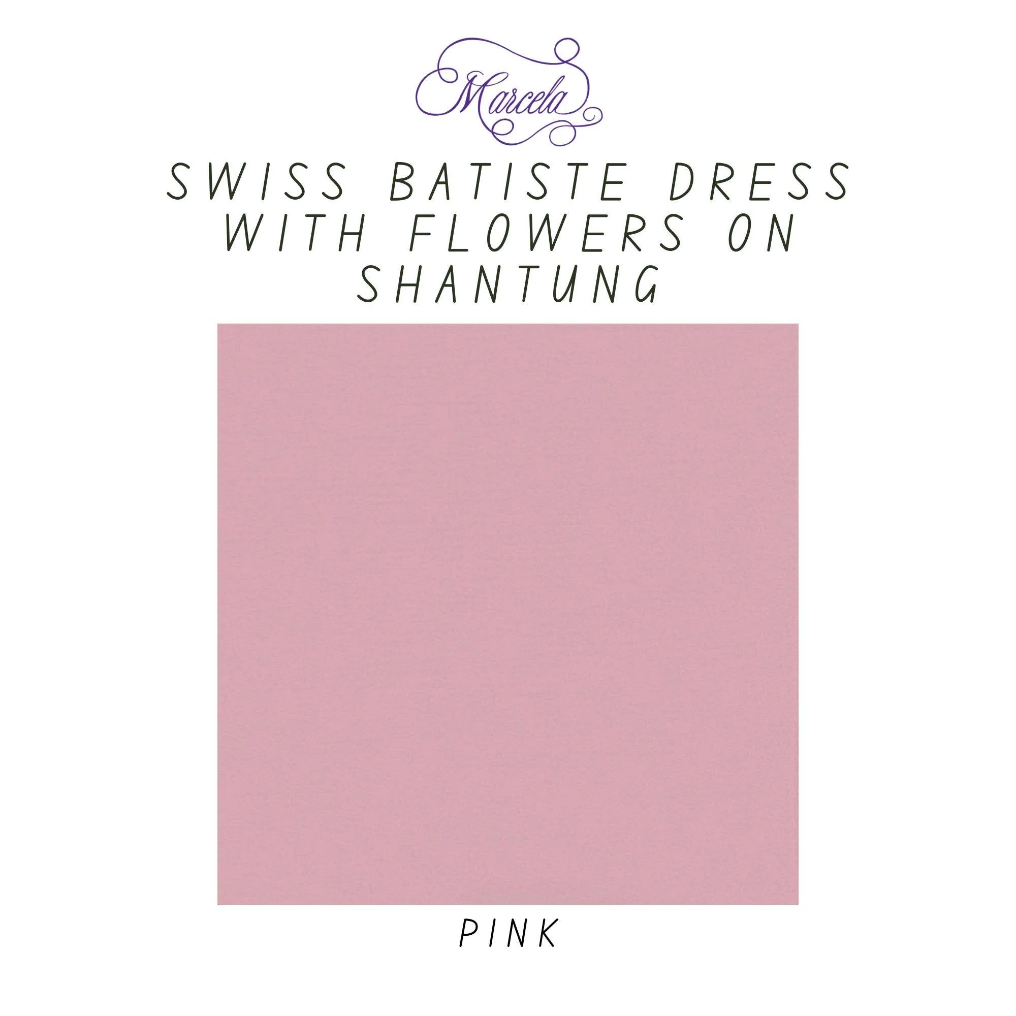 MARCELA - Small Photo Album-Swiss Batiste Dress Flowers on Shantung - Image 2