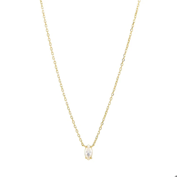 Marquis cz necklace