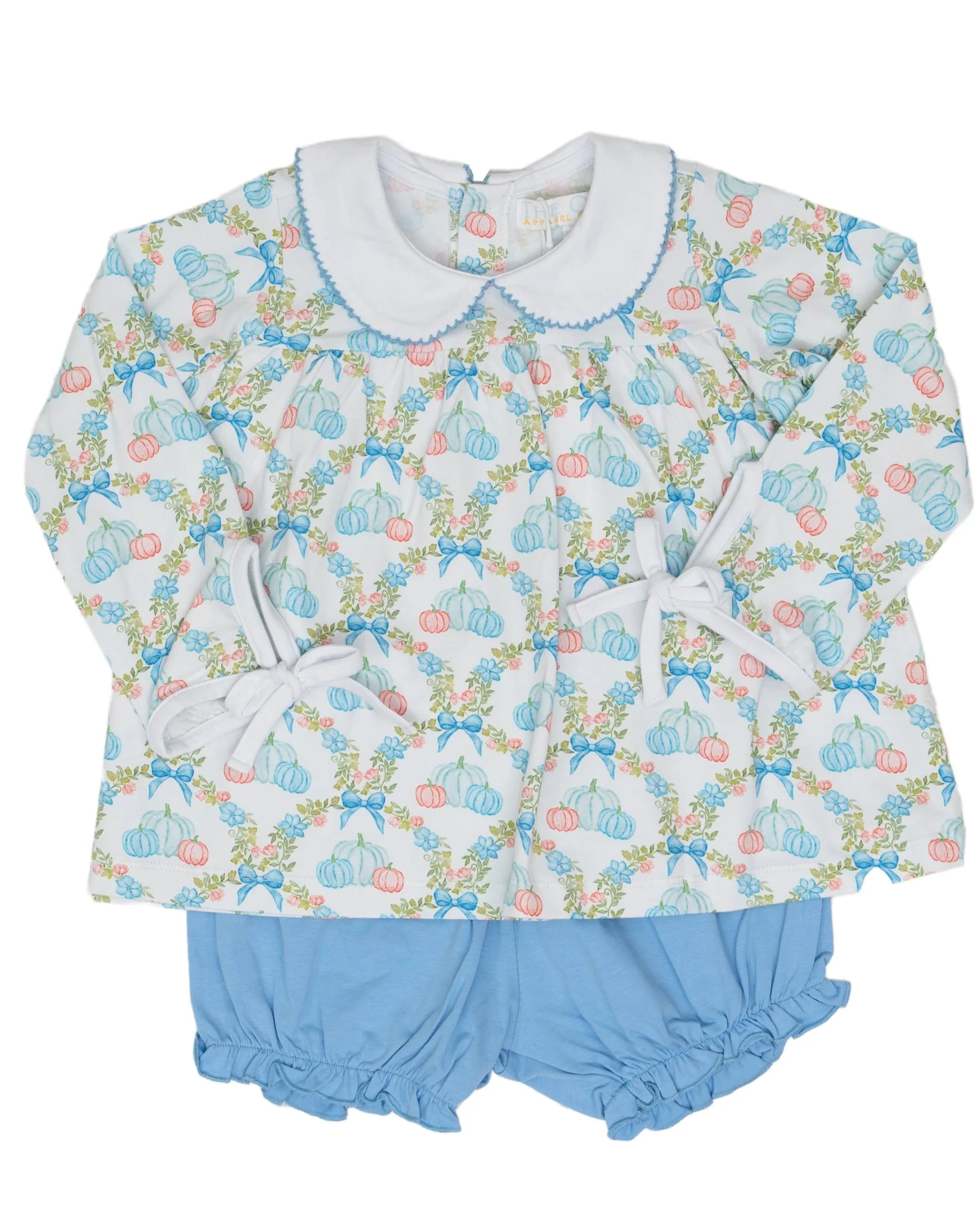 Mary Charlotte Pumpkin Bow Bloomer Set