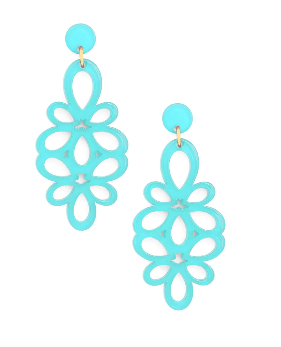 Melanie Blooming Flower Resin Earring
