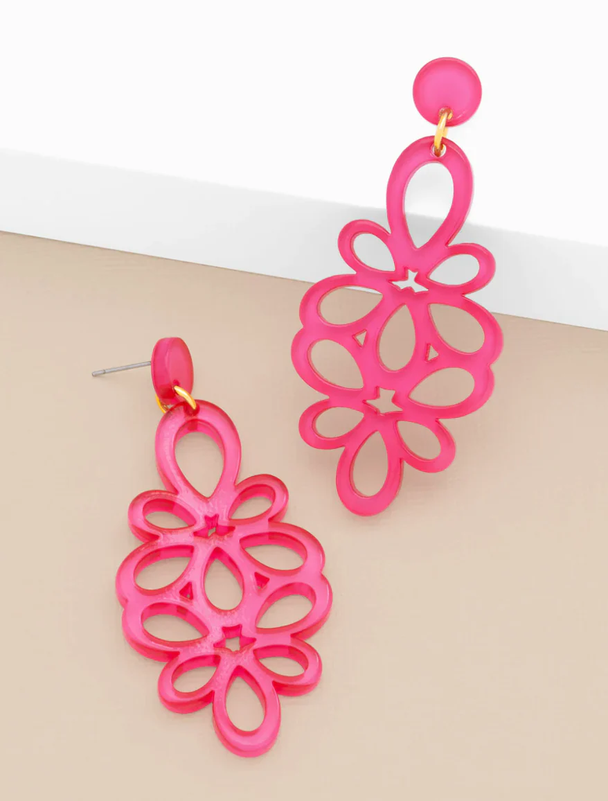 Melanie Blooming Flower Resin Earring - Image 3