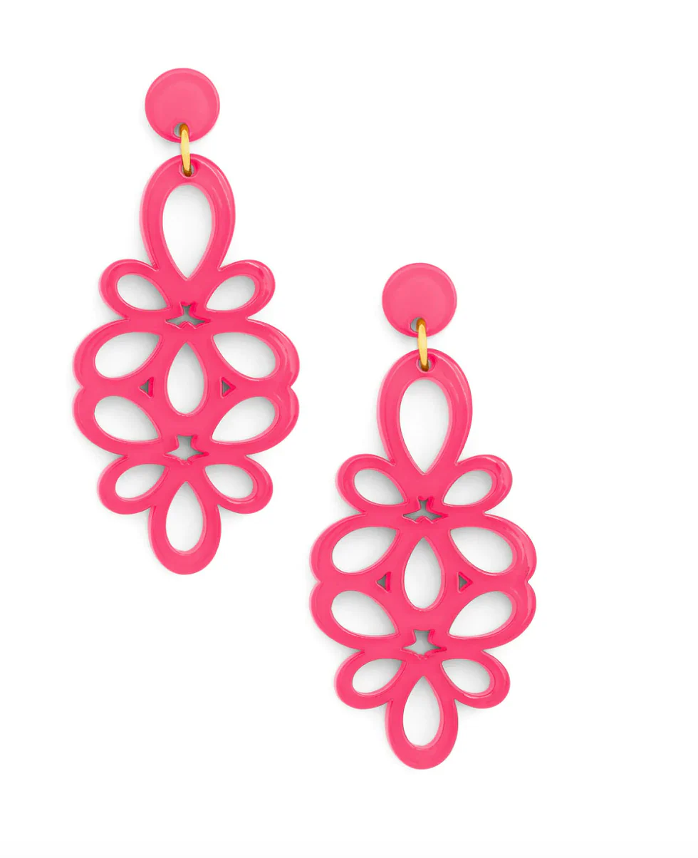 Melanie Blooming Flower Resin Earring - Image 4
