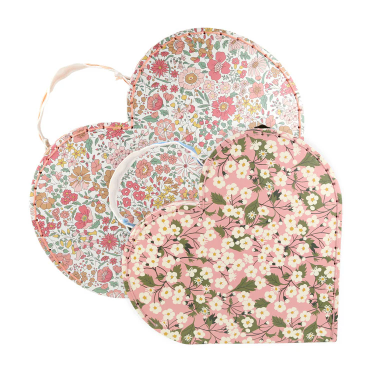 Meri Meri x Liberty Heart Suitcases