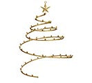 METAL CHAMPAGNE SPIRAL ORNAMENT HOLDER