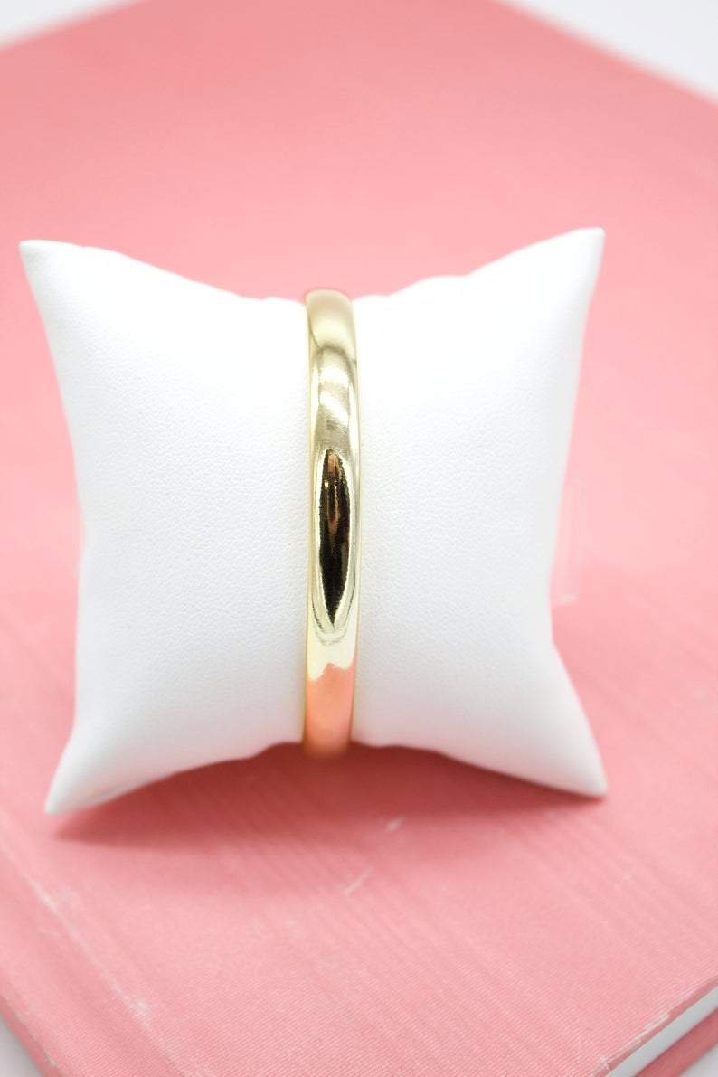 MIA Jewelry - 18K Gold Filled Wrist Cuff Bangle Bracelet (B10) - Image 3