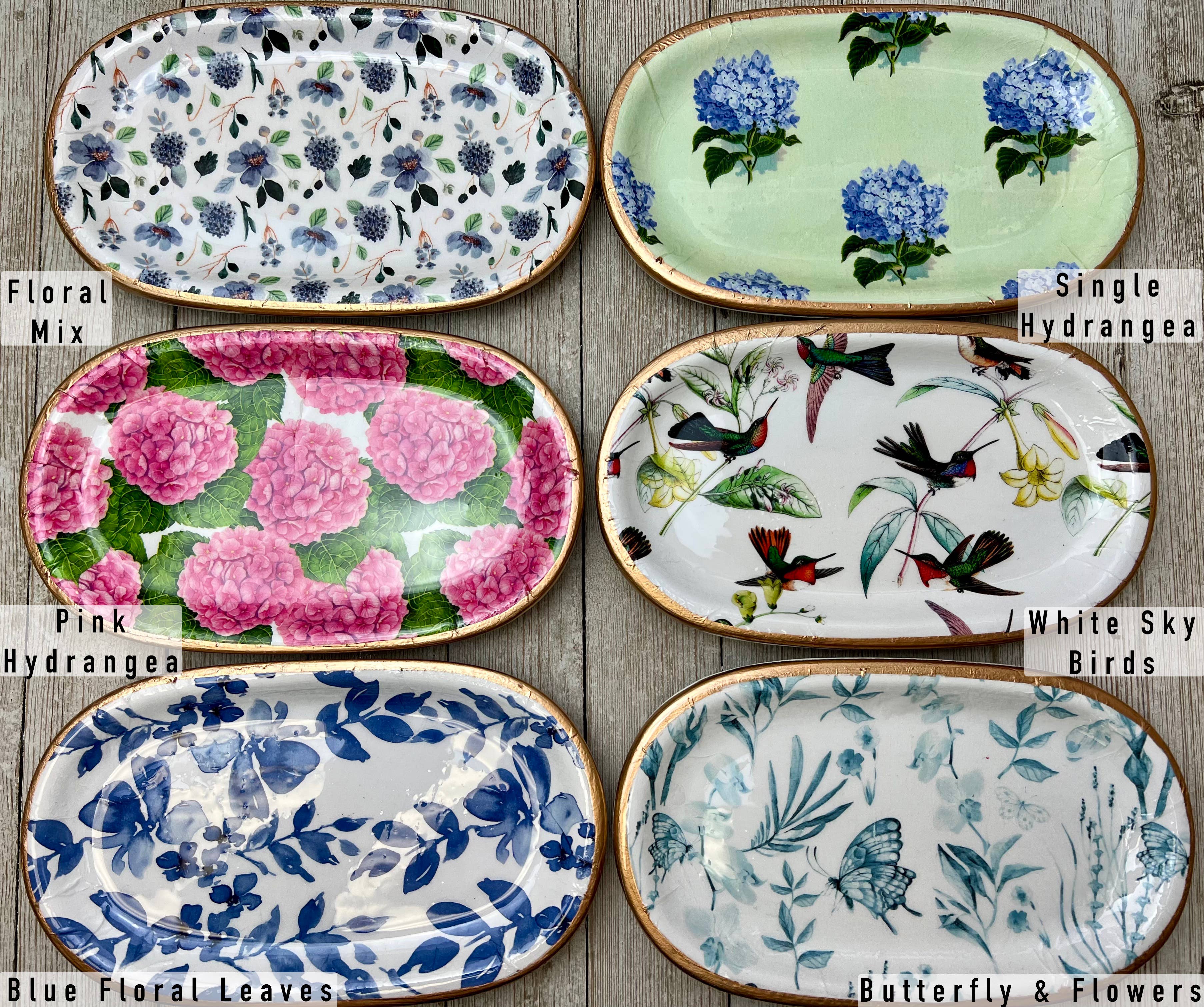 Michelle Allen Designs - Ceramic Jewelry tray- large: Large Peony - Image 2