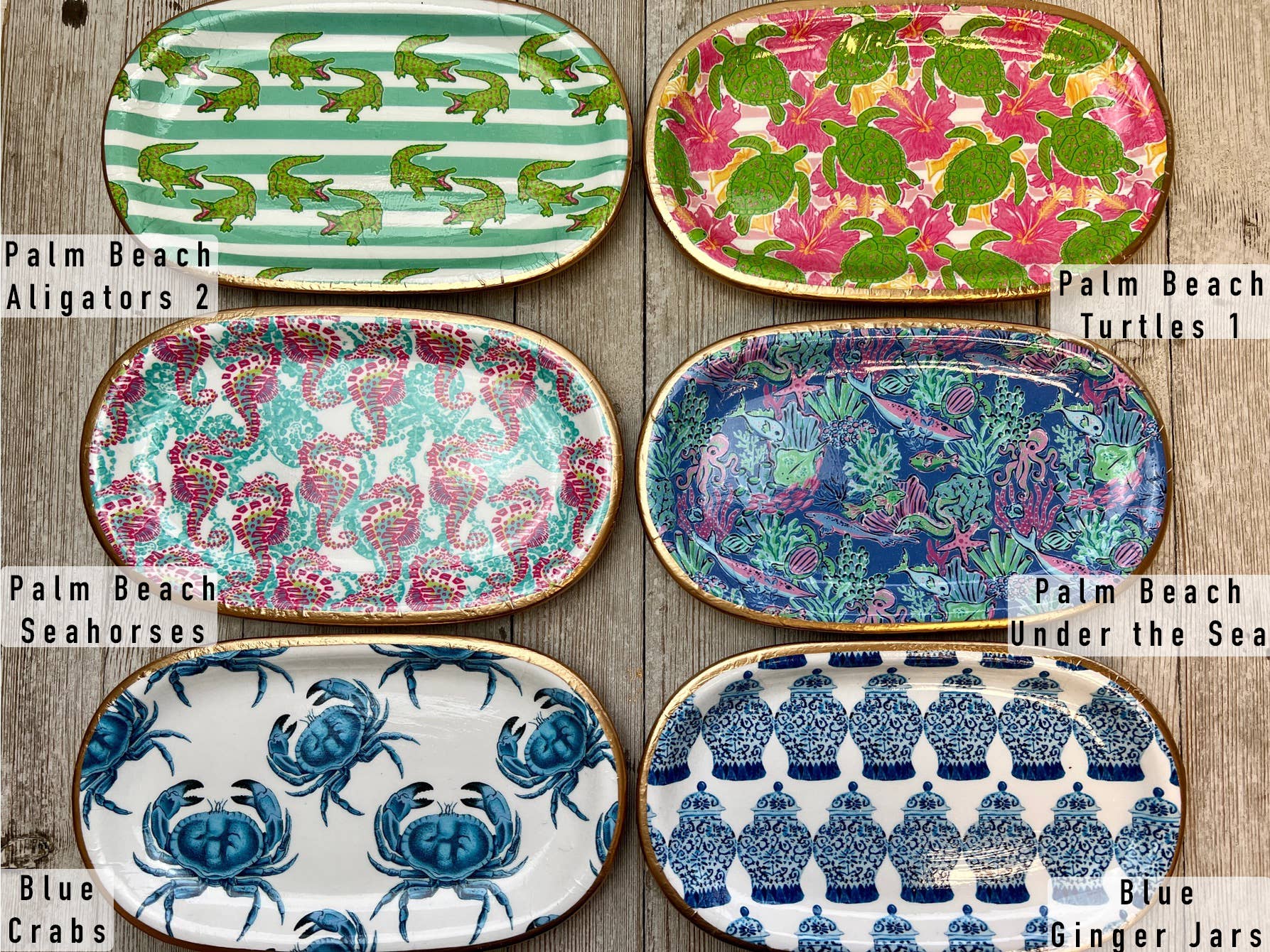 Michelle Allen Designs - Ceramic Jewelry tray- large: Large Peony - Image 7