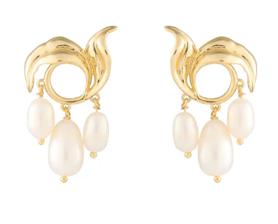 Mignonne Gavigan Allegra Studs White Gold