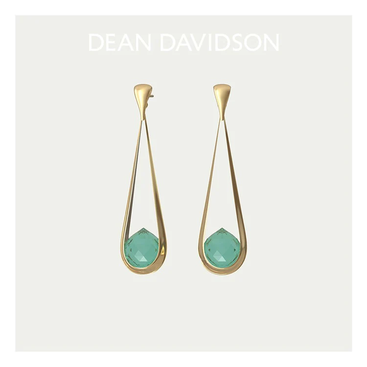 Mini Samui Earrings - Gold - Banyan Green