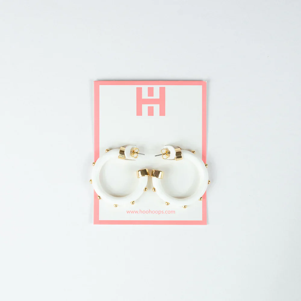 Minis - White with Gold Balls