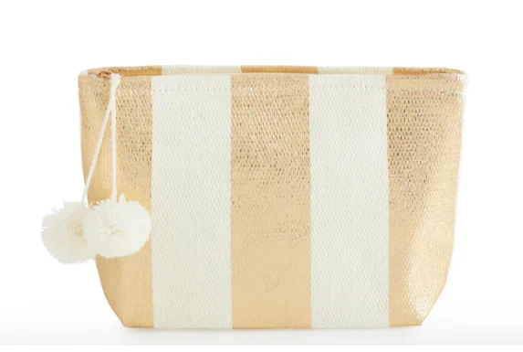MIRAGE ZIP POUCH,GOLD