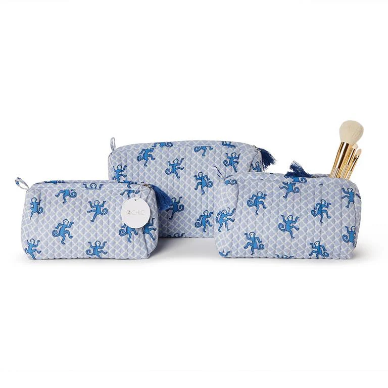 Monkey Print Pouches