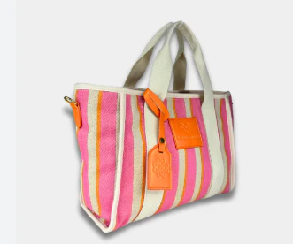 MV Canvas Striped Tote - Image 3