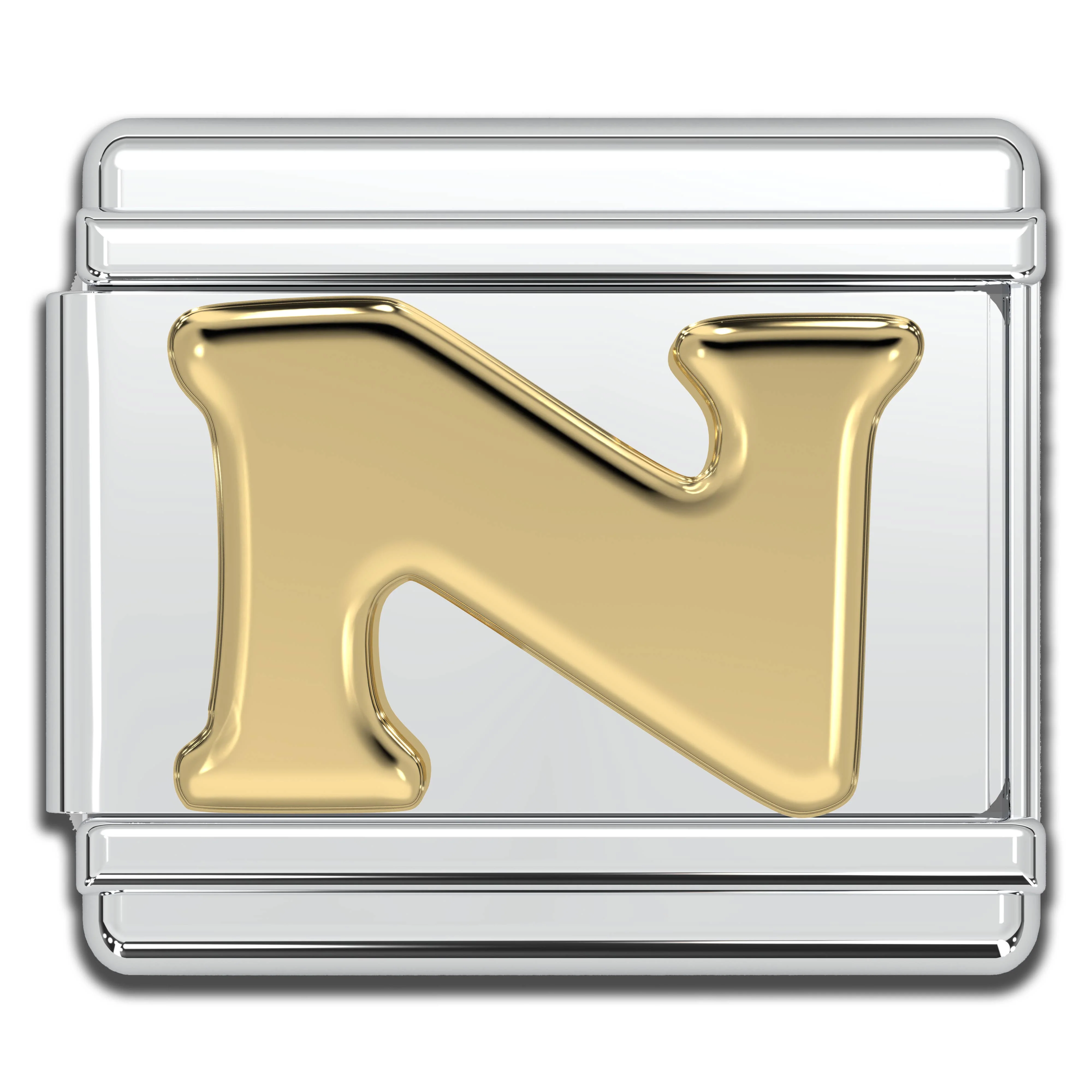 Natalia - Italian Charm Letters A-Z - 9mm Gold Bracelet Charms: F - Image 12