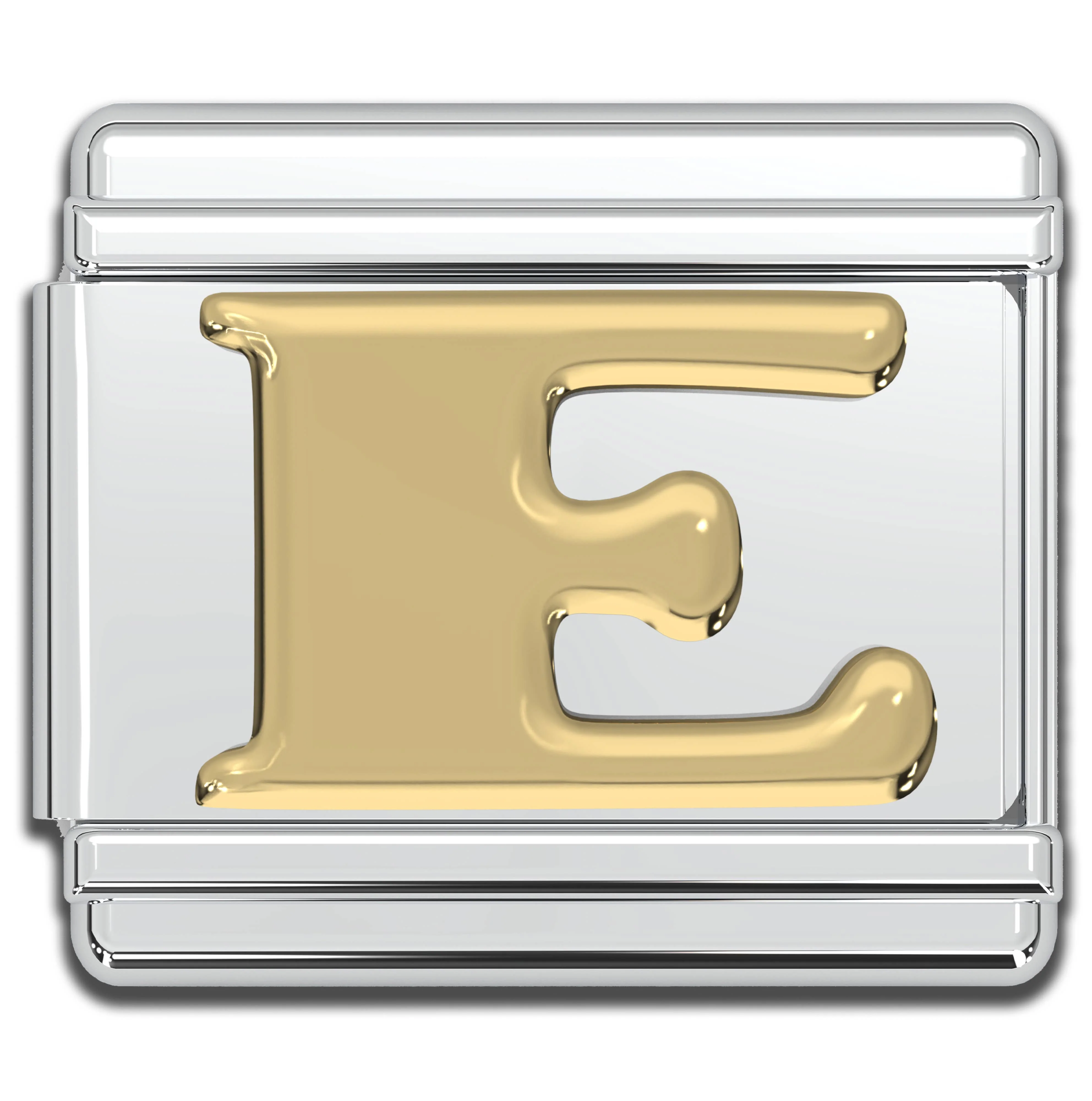 Natalia - Italian Charm Letters A-Z - 9mm Gold Bracelet Charms: M - Image 5