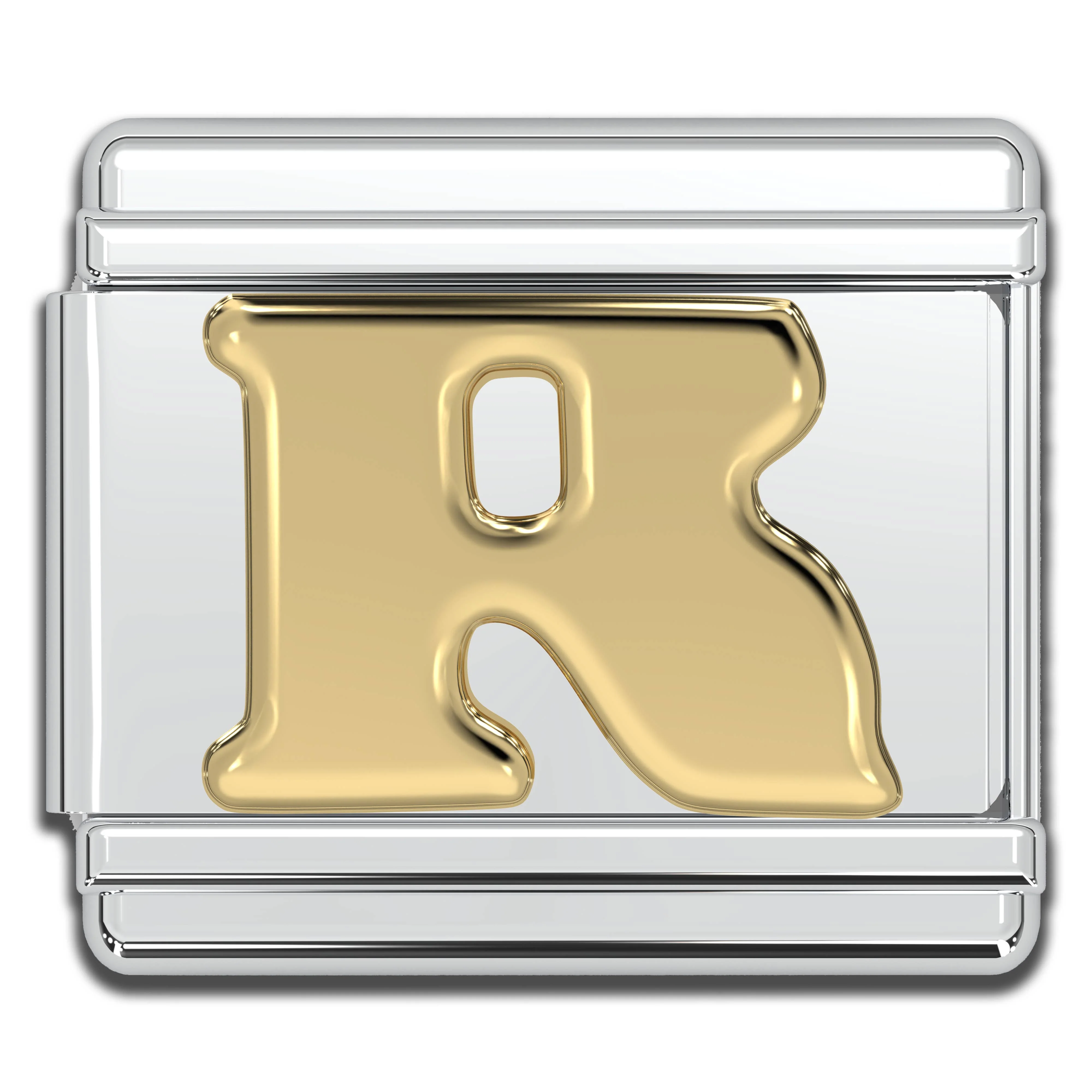 Natalia - Italian Charm Letters A-Z - 9mm Gold Bracelet Charms: O - Image 16