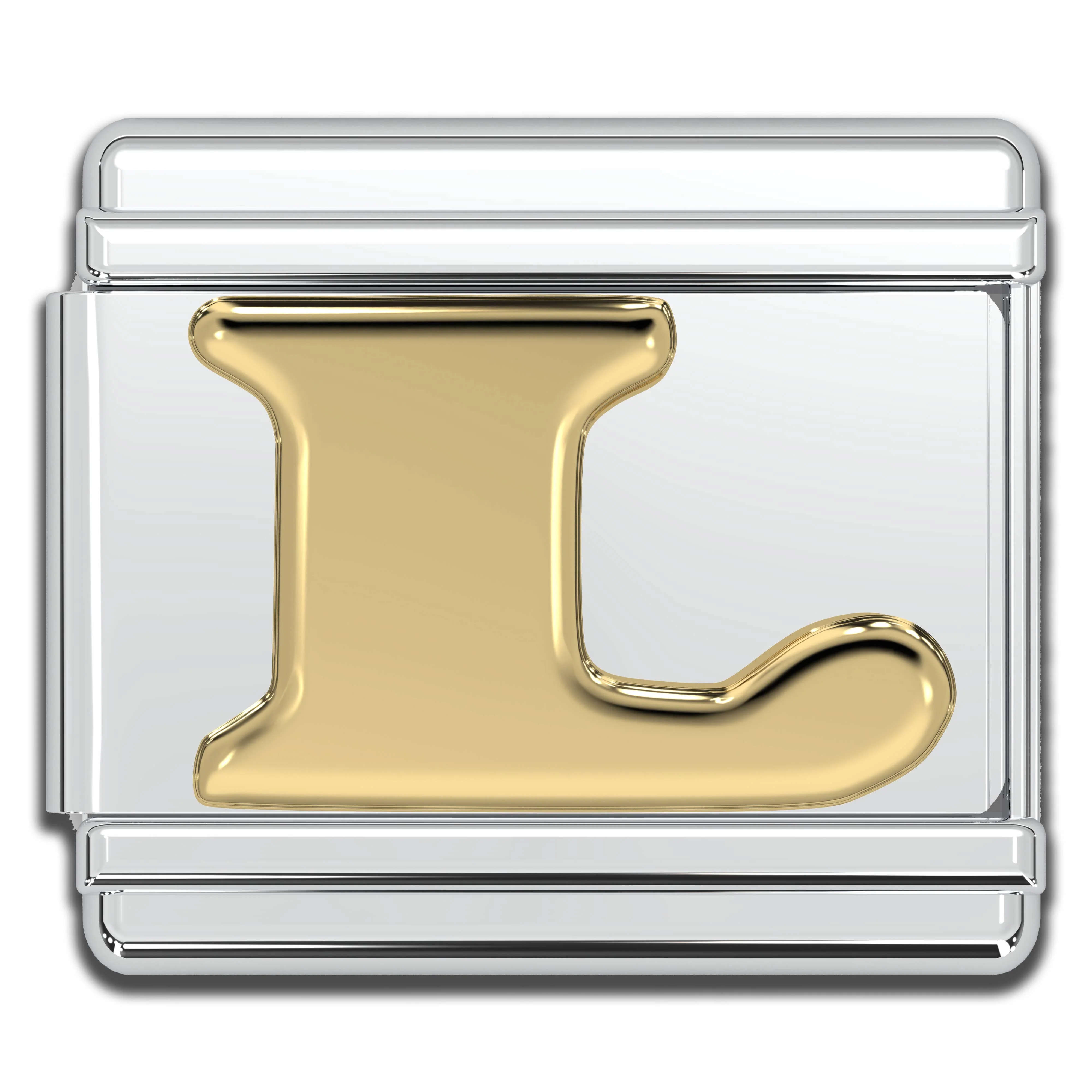 Natalia - Italian Charm Letters A-Z - 9mm Gold Bracelet Charms: P - Image 11