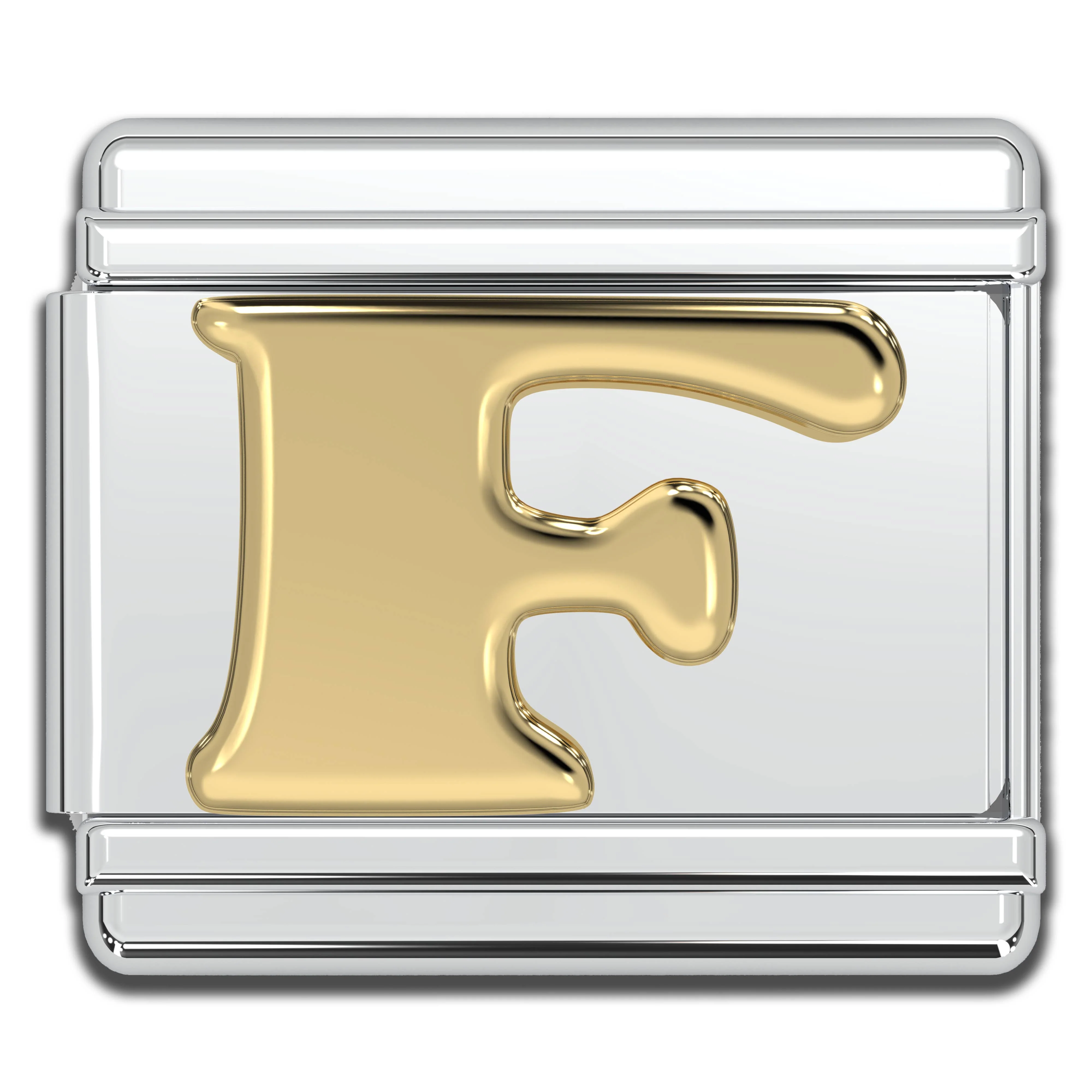 Natalia - Italian Charm Letters A-Z - 9mm Gold Bracelet Charms: Q - Image 6