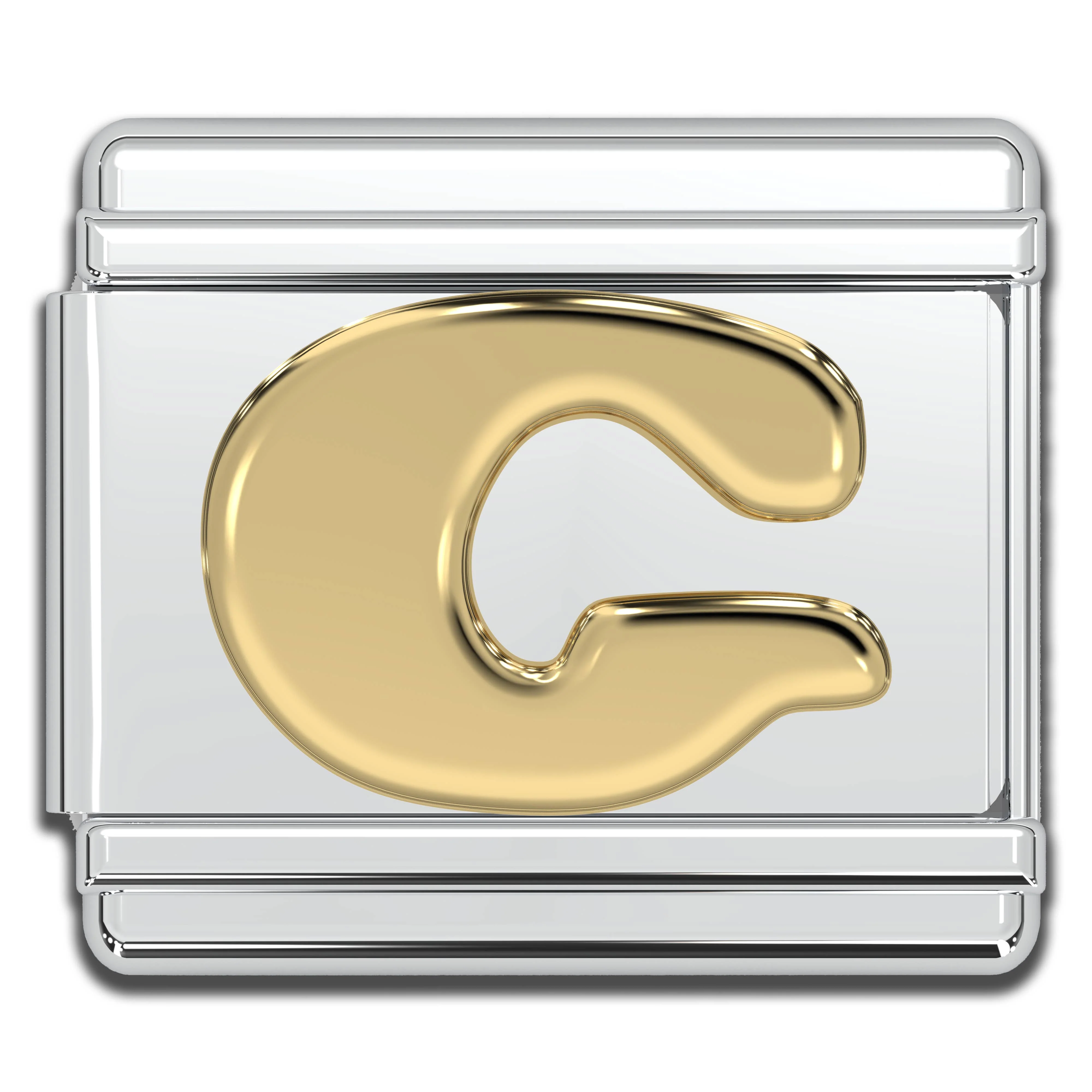 Natalia - Italian Charm Letters A-Z - 9mm Gold Bracelet Charms: V - Image 7