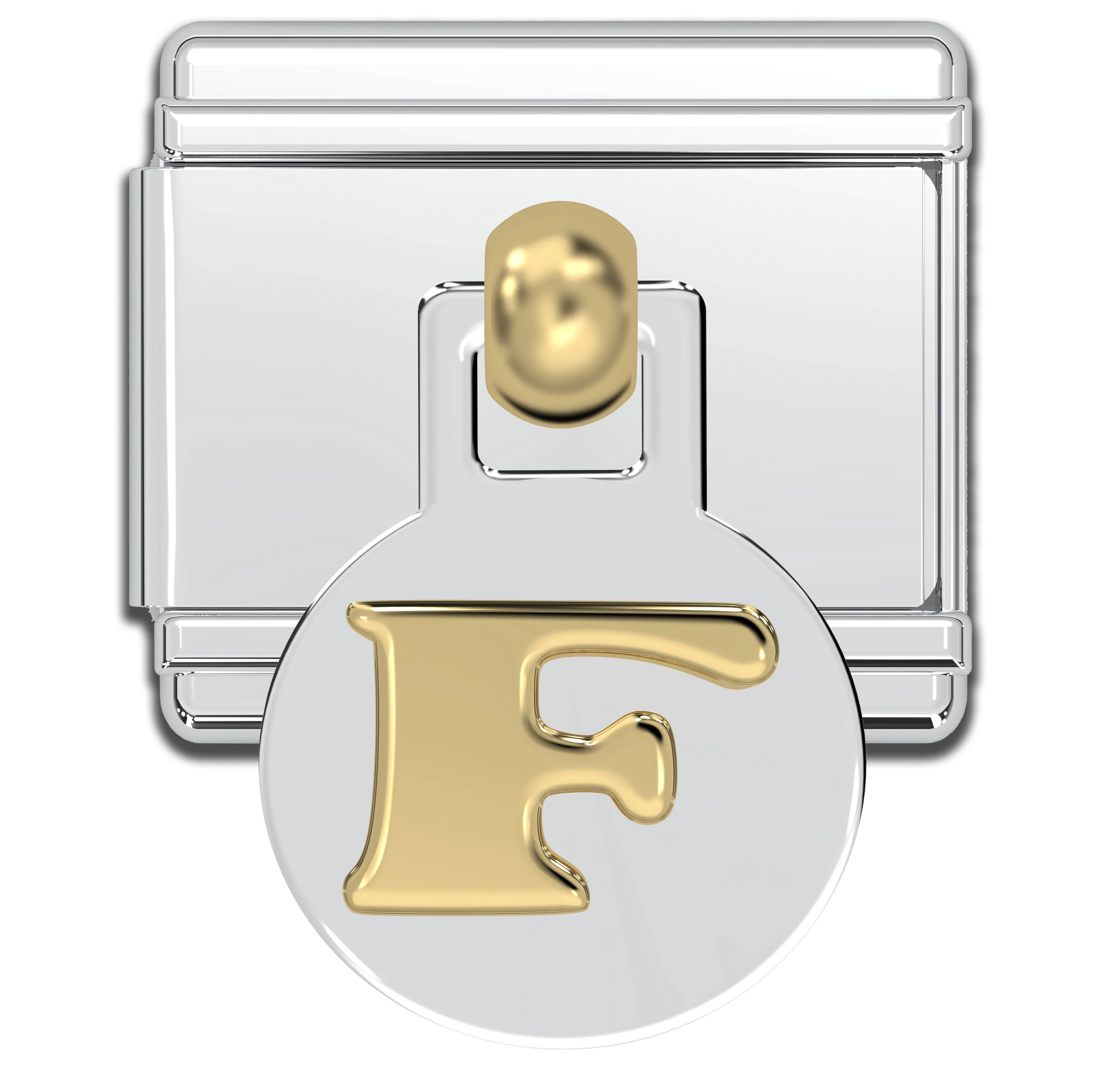 Natalia - Italian Charm Letters A-Z - 9mm Gold Dangle Bracelet Charms: C - Image 16