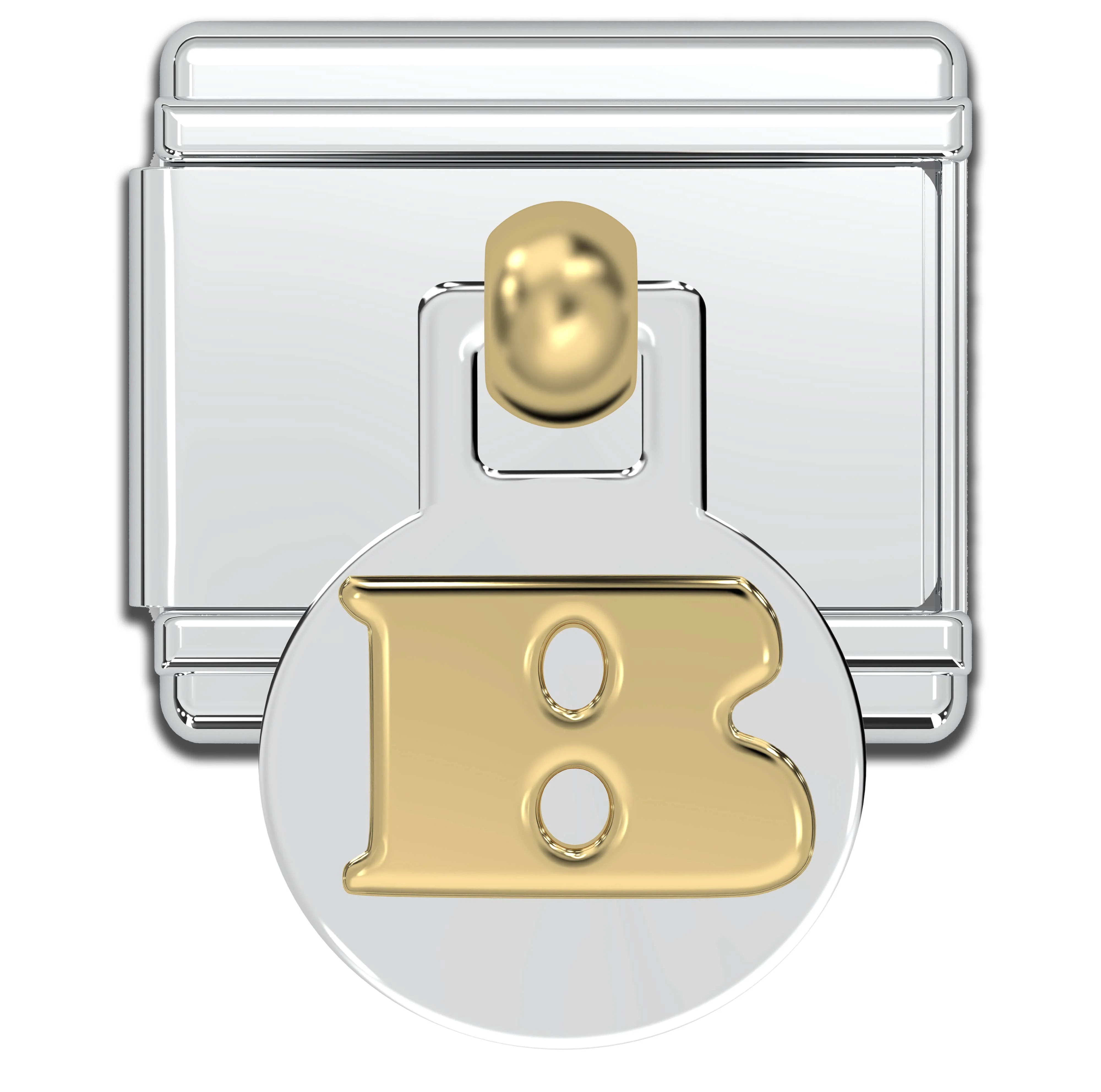 Natalia - Italian Charm Letters A-Z - 9mm Gold Dangle Bracelet Charms: D - Image 9