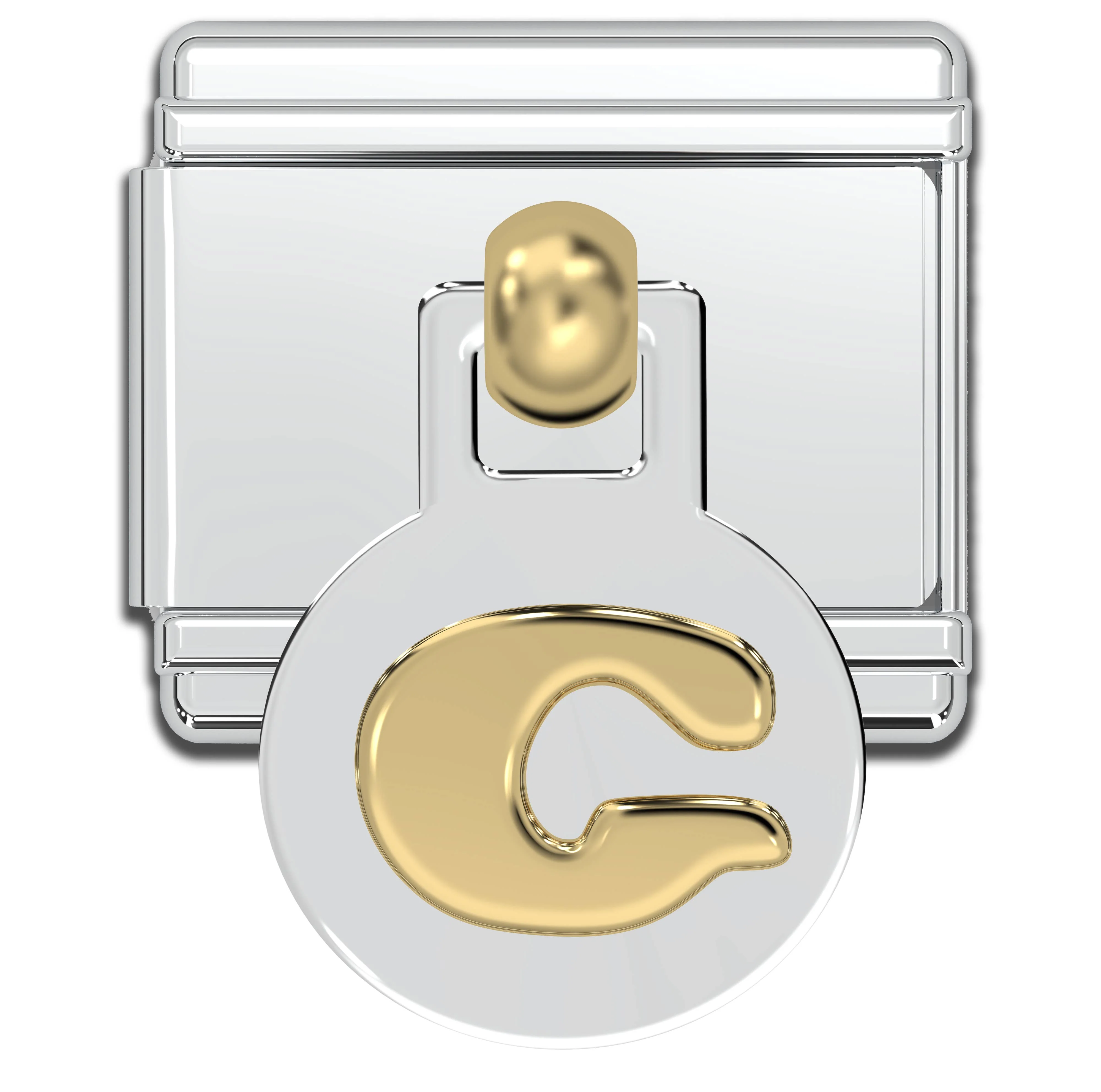Natalia - Italian Charm Letters A-Z - 9mm Gold Dangle Bracelet Charms: F - Image 18
