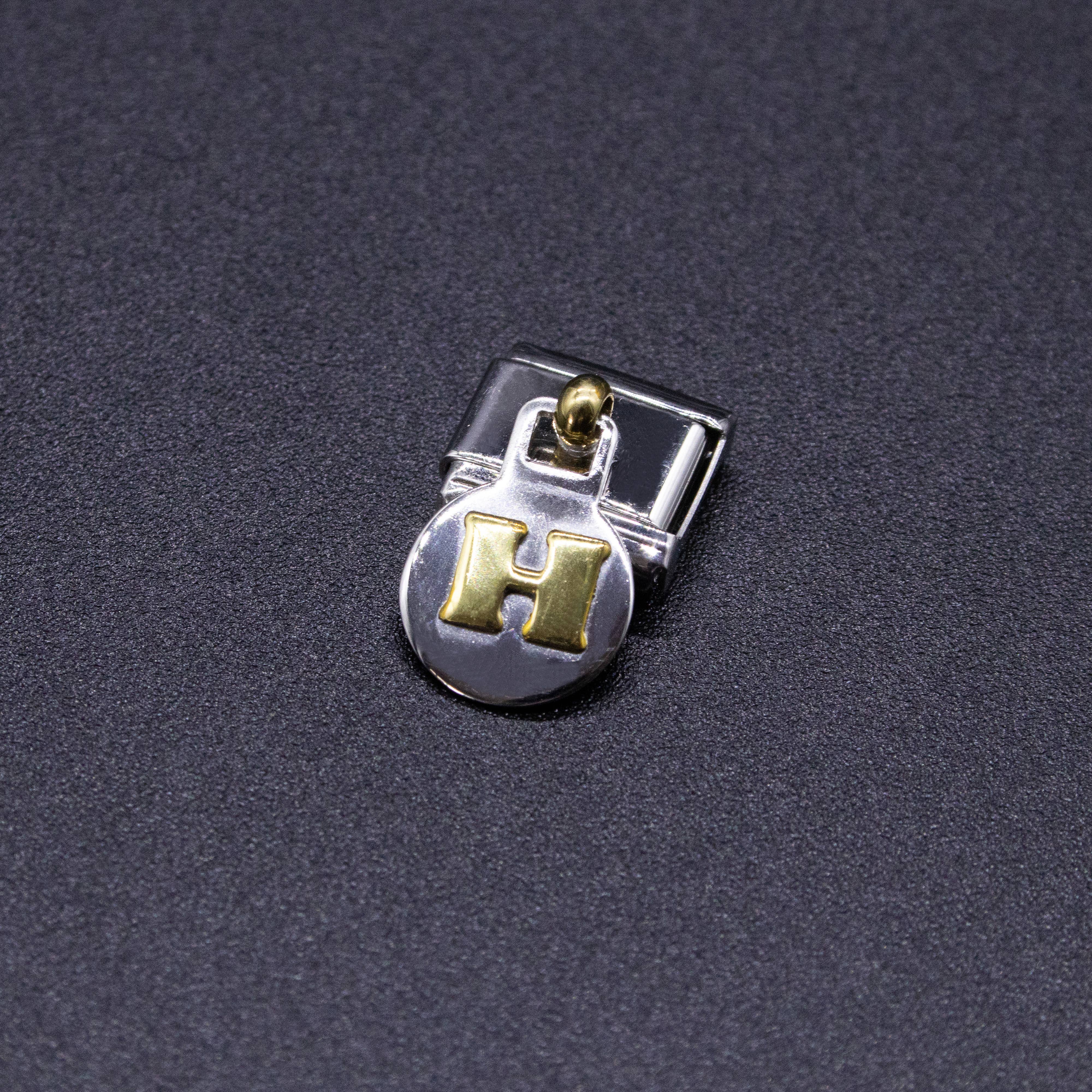 Natalia - Italian Charm Letters A-Z - 9mm Gold Dangle Bracelet Charms: L - Image 22