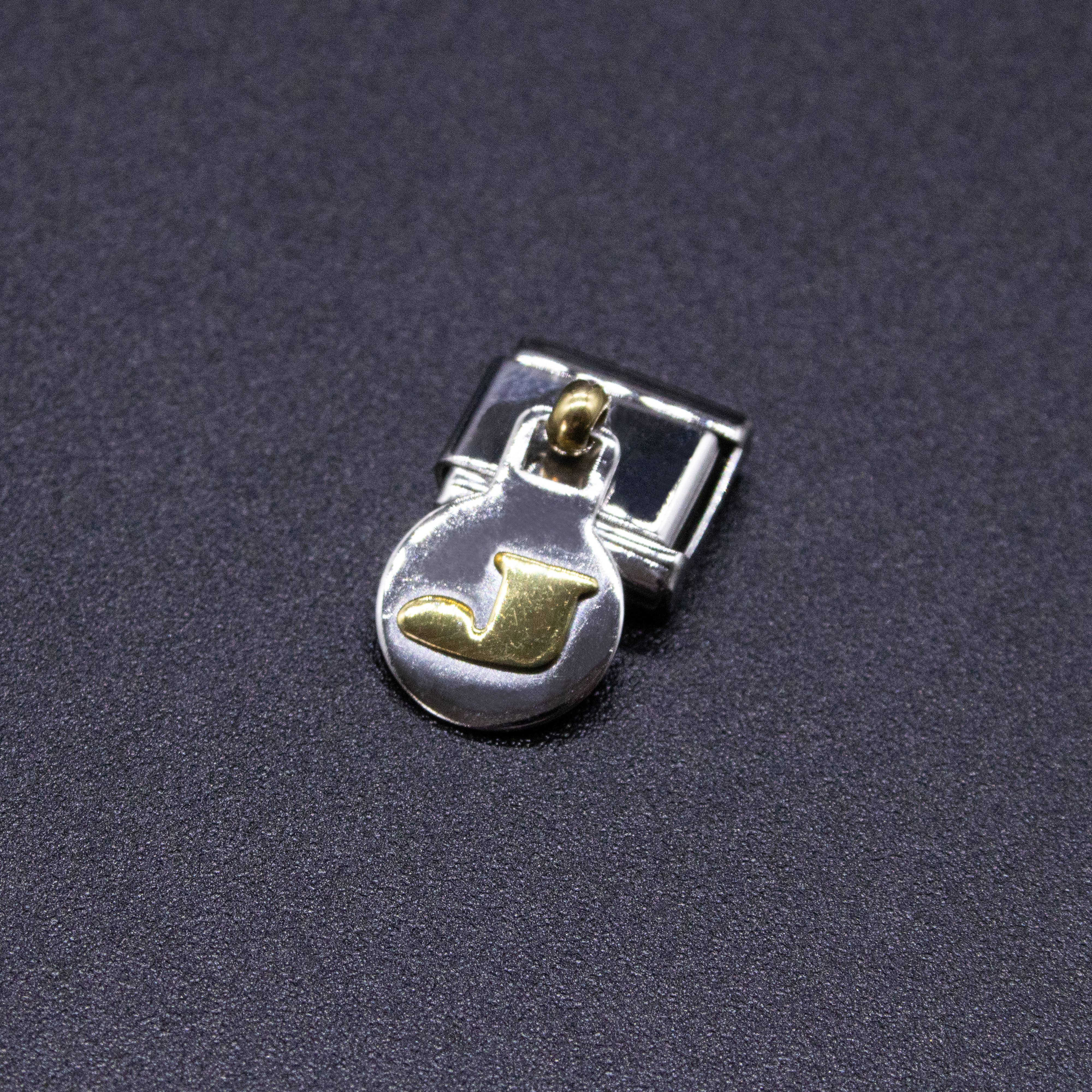Natalia - Italian Charm Letters A-Z - 9mm Gold Dangle Bracelet Charms: L - Image 26