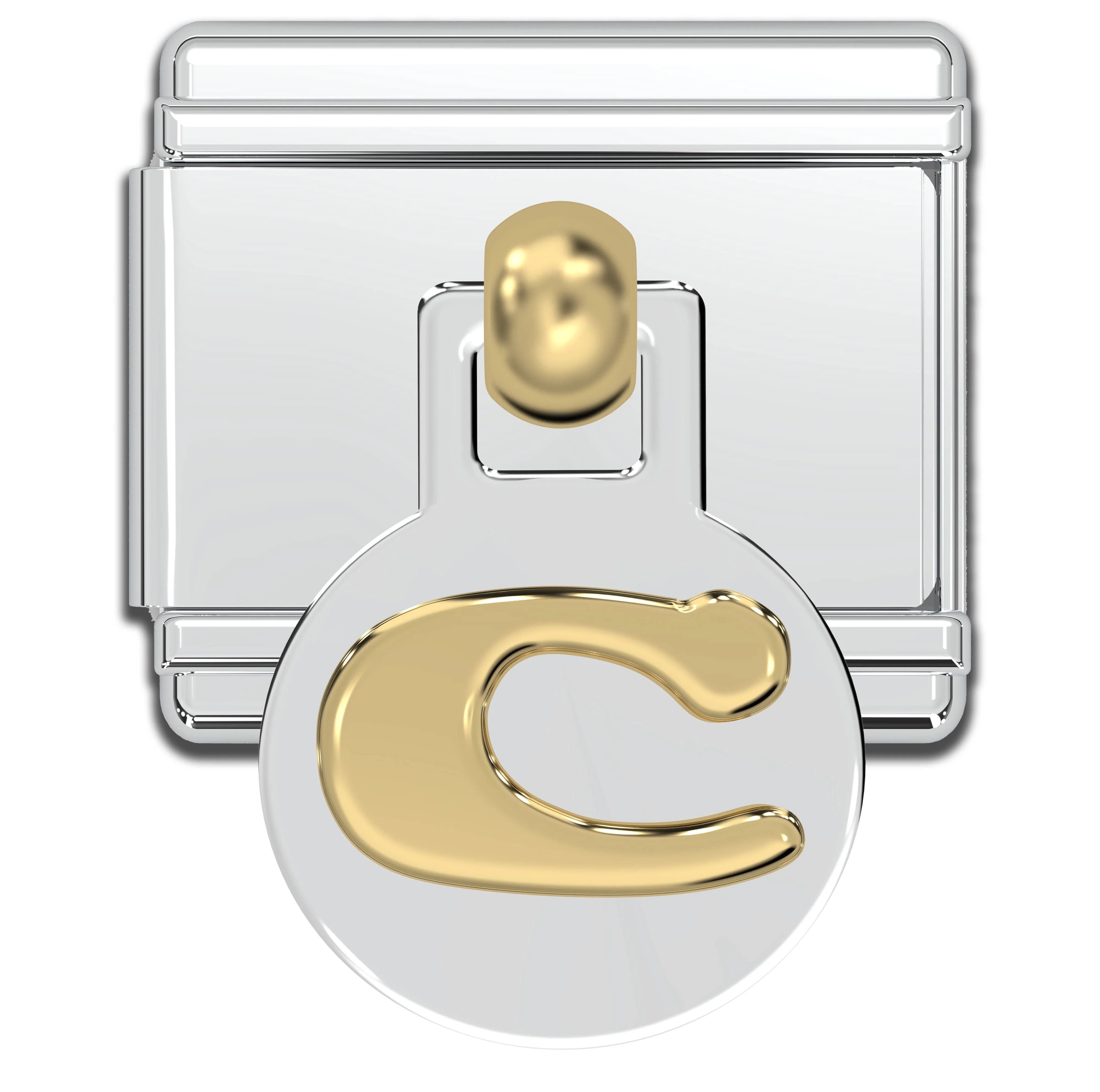 Natalia - Italian Charm Letters A-Z - 9mm Gold Dangle Bracelet Charms: N - Image 11