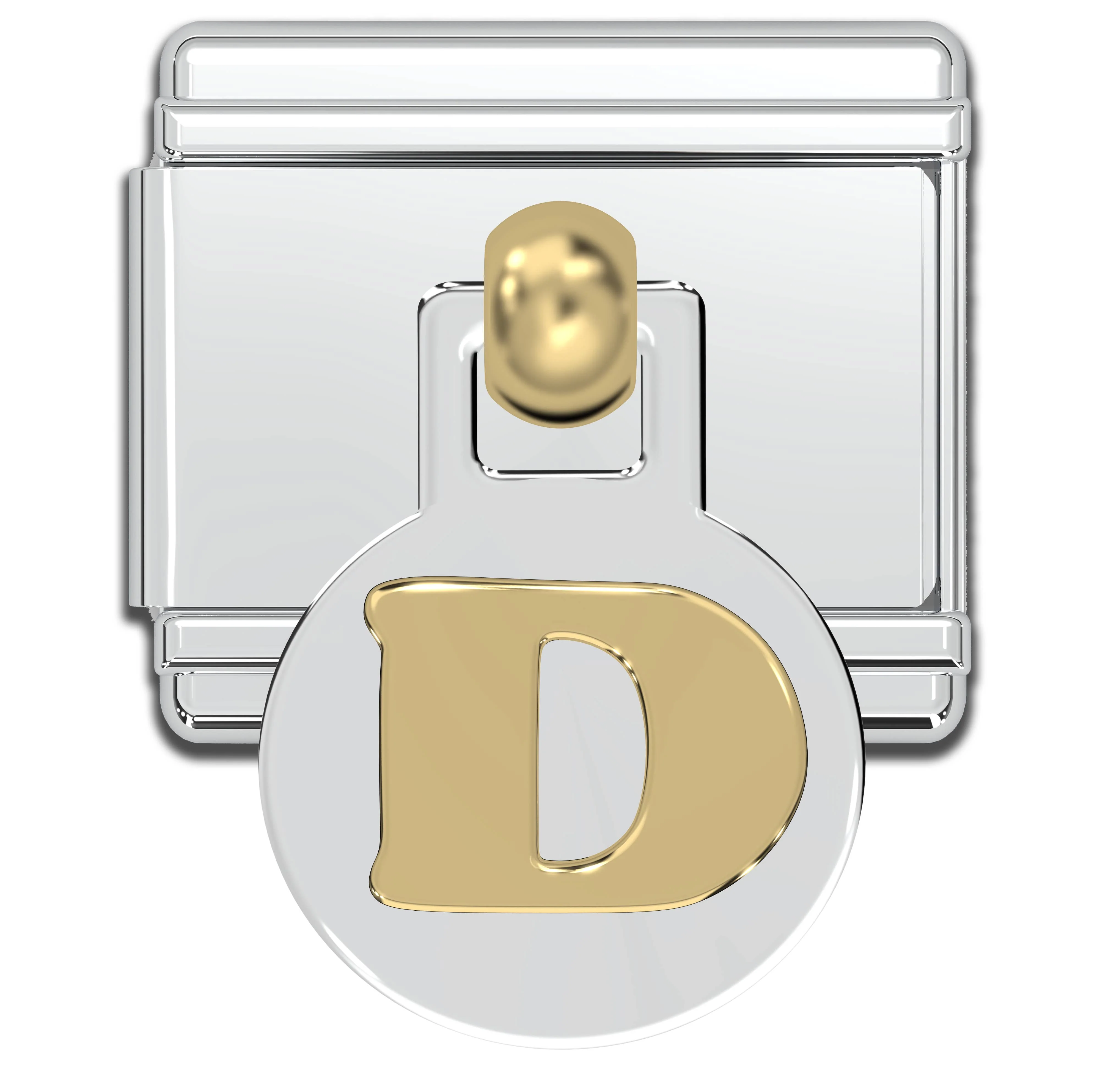 Natalia - Italian Charm Letters A-Z - 9mm Gold Dangle Bracelet Charms: R - Image 13