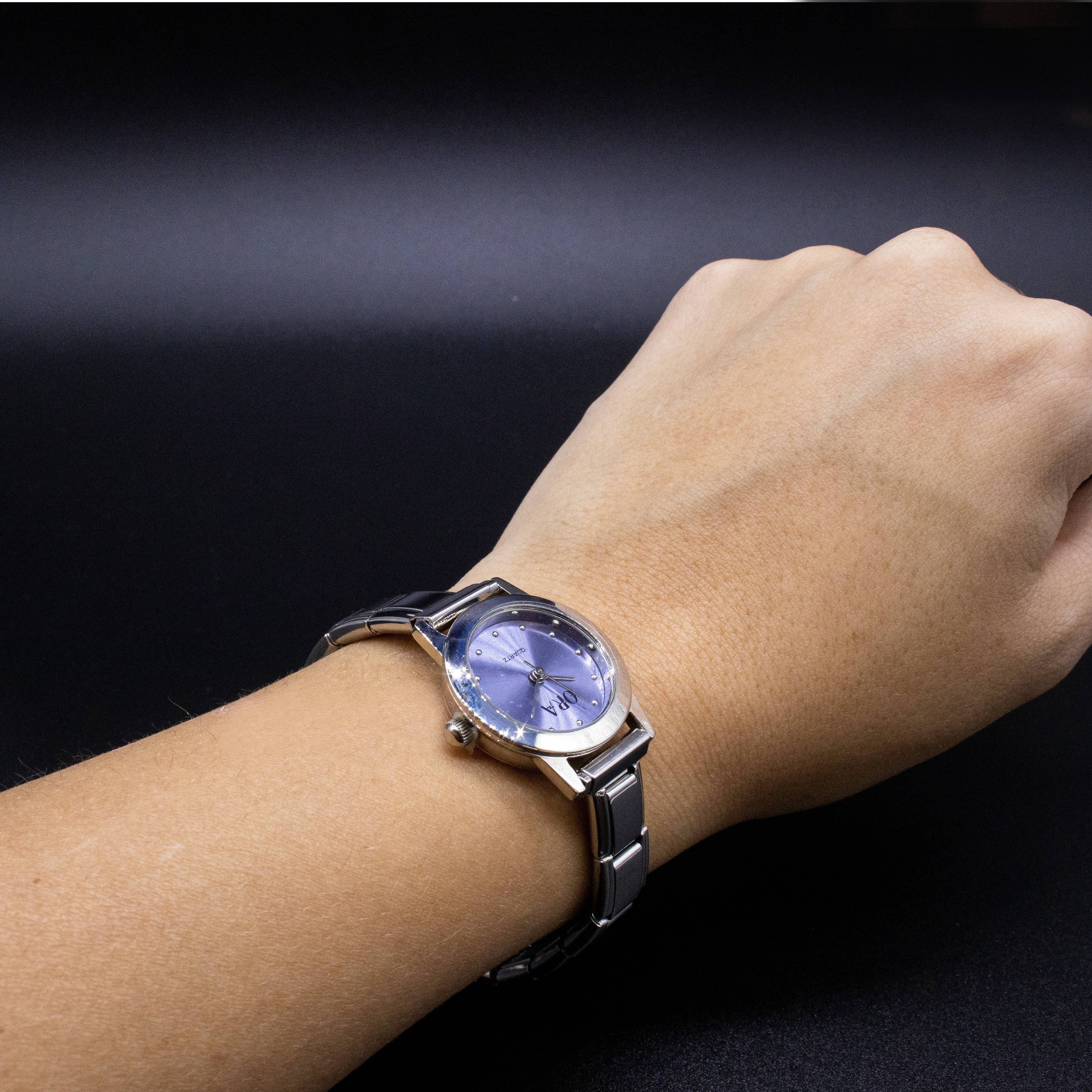 Natalia - Italian Charm Link Watch (Analog): Pink - Image 21