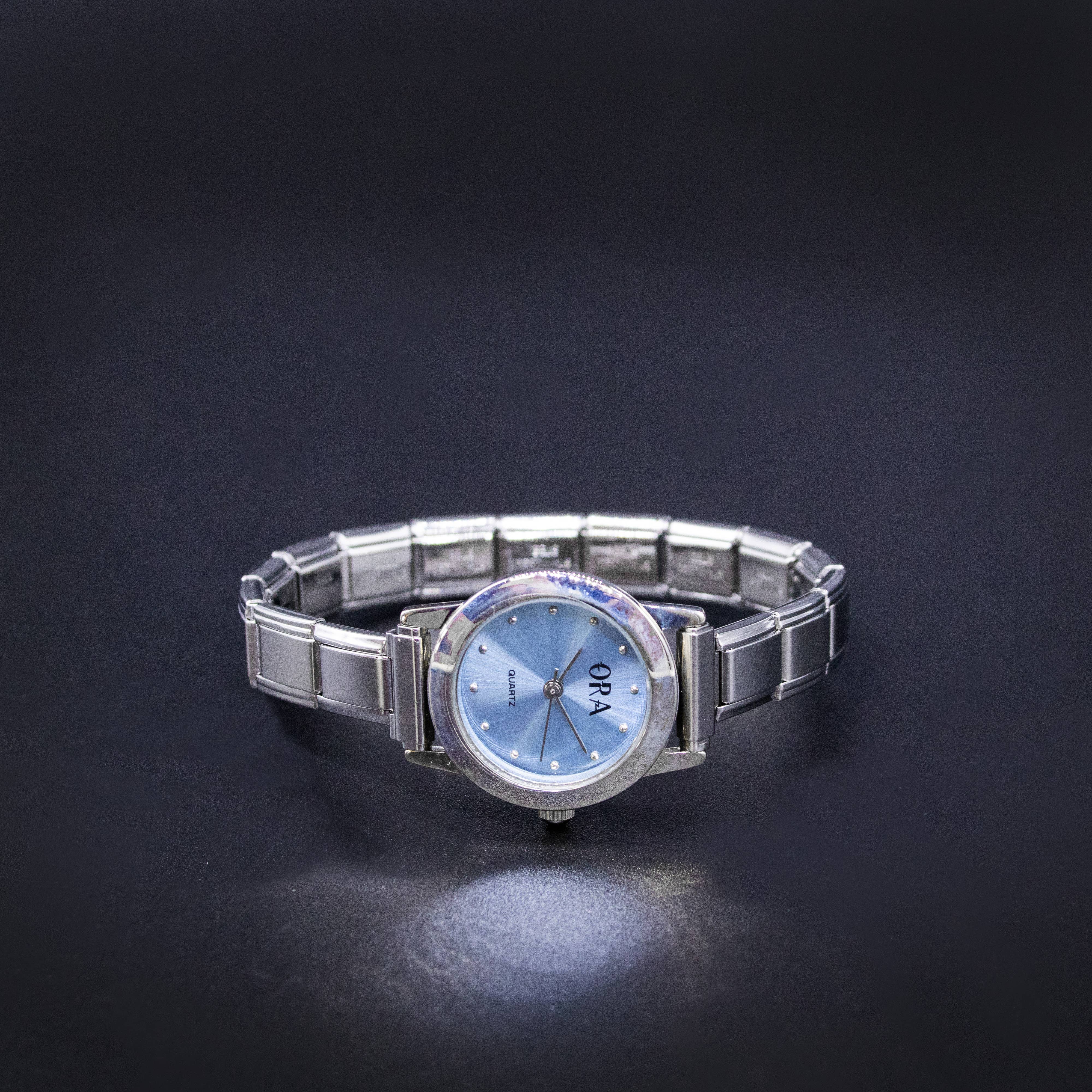 Natalia - Italian Charm Link Watch (Analog): Pink - Image 26