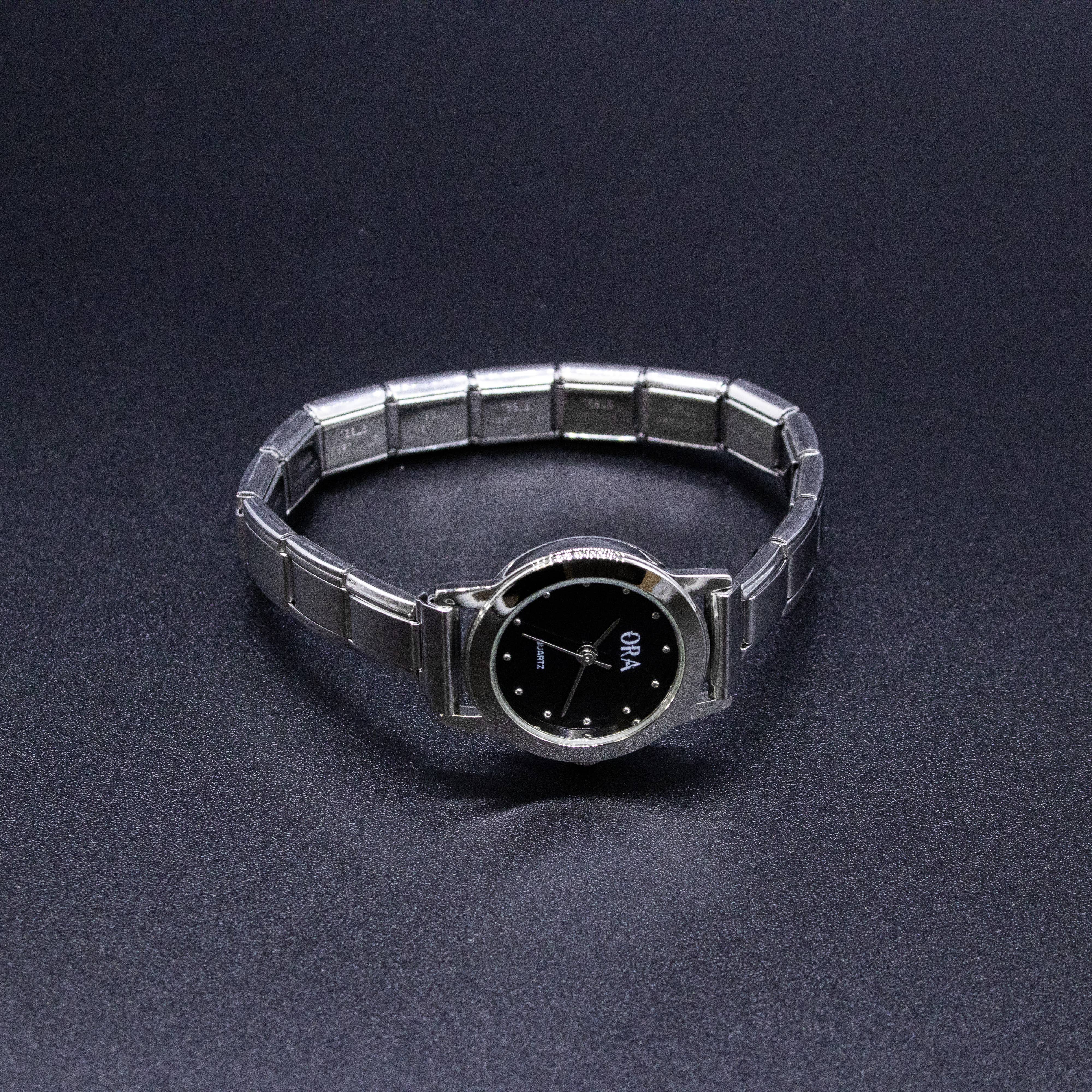 Natalia - Italian Charm Link Watch (Analog): Silver - Image 6