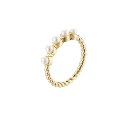 Natalie Wood Adorned Pearl Stacked Ring