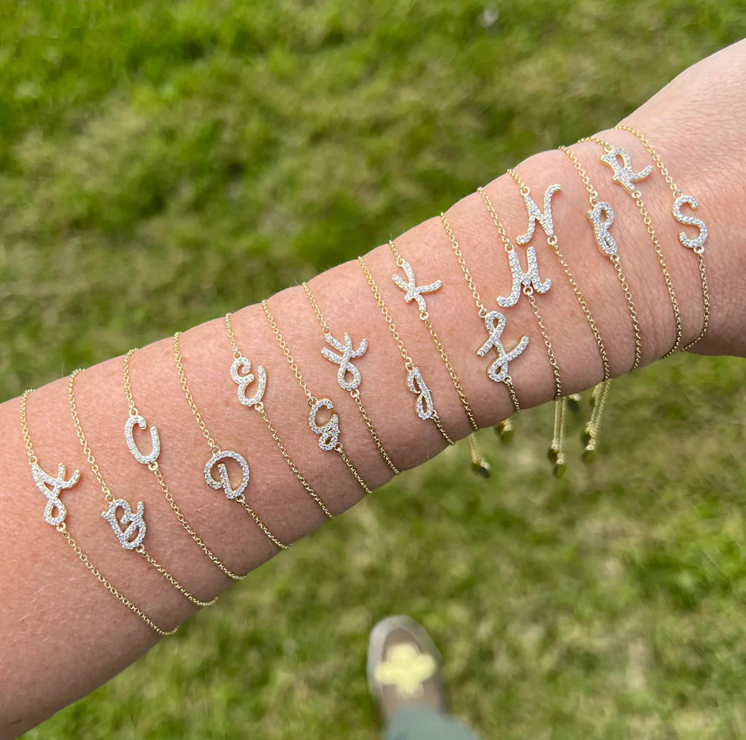 Natalie Wood Shine Bright Asymmetrical Initial Bracelet - Image 2