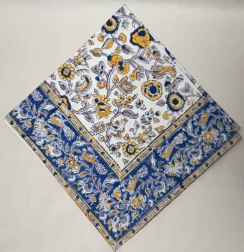 natural habitat - Napkins Provence Yellow/Blue