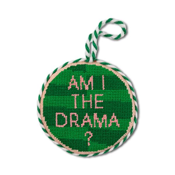 Needlepoint Ornament-Drama