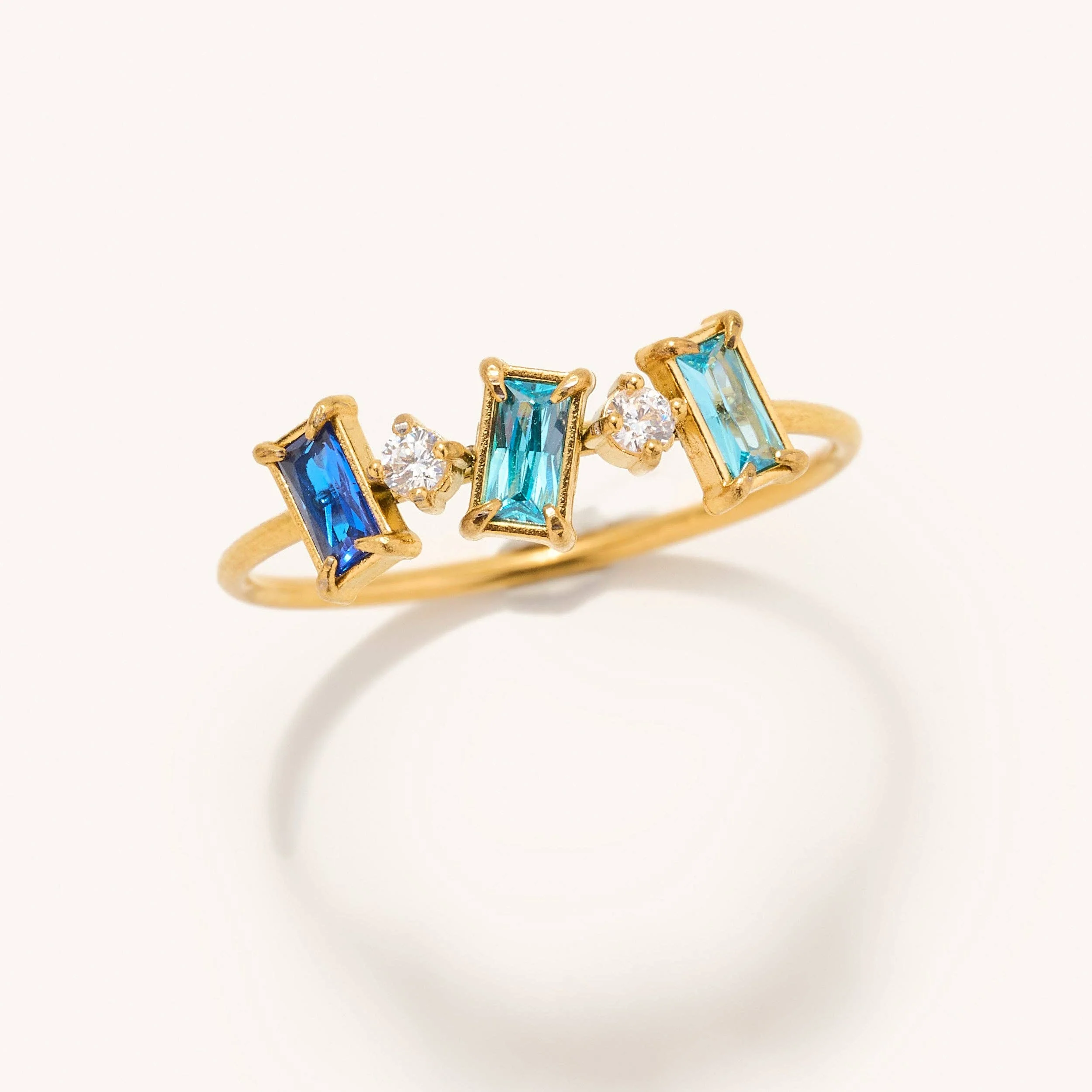 Nikki Smith Designs - Talia Triple Crystal Ring: 7