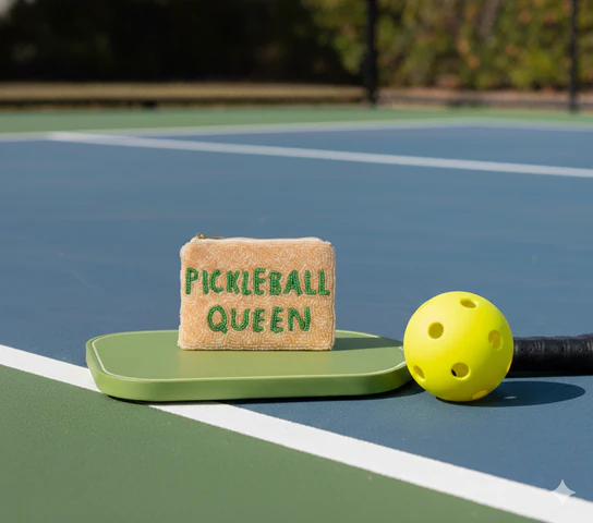 Nima Accessories Inc - Ladies Fully Beaded PICKLE BALL QUEEN Coin Purse